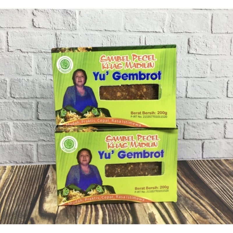 

Sambel Pecel Yu gembrot Asli Madiun (200 gram)