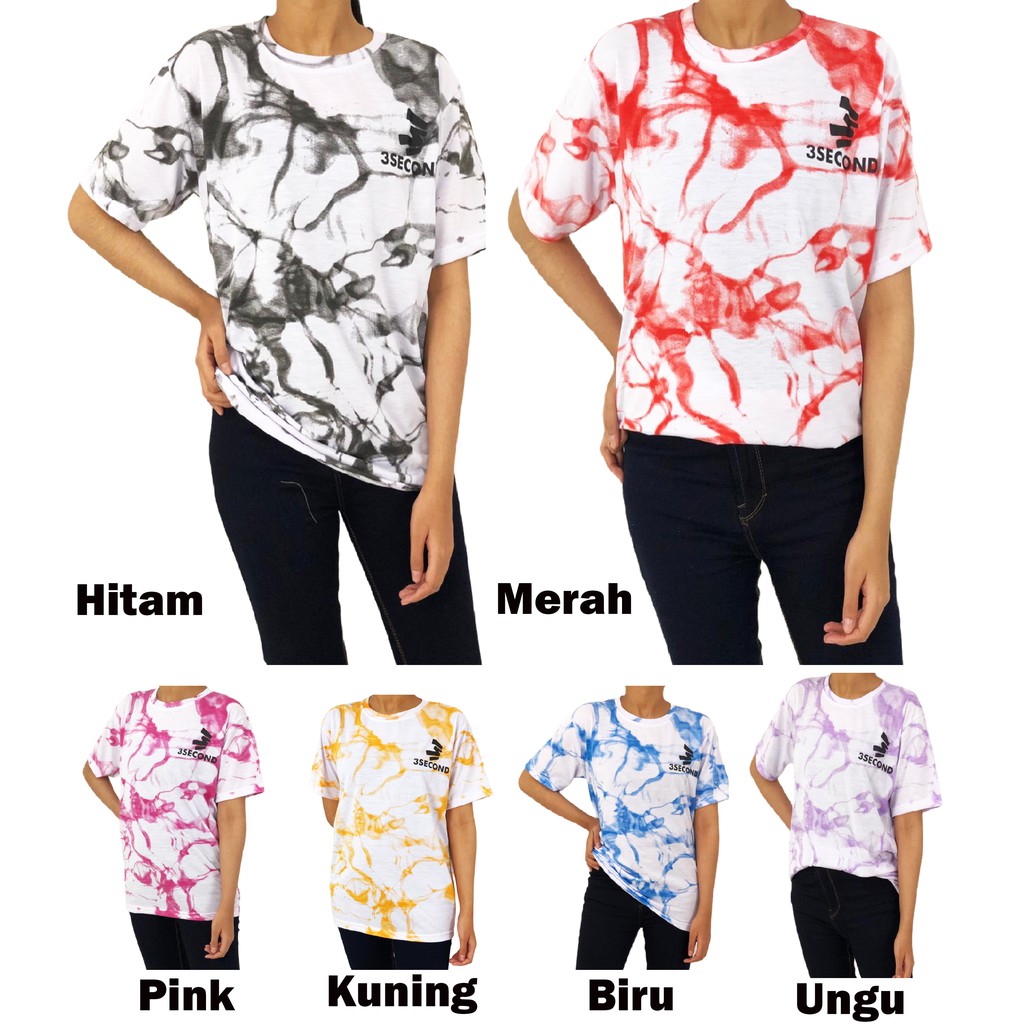 Kaos Tiedye Lengan Pendek