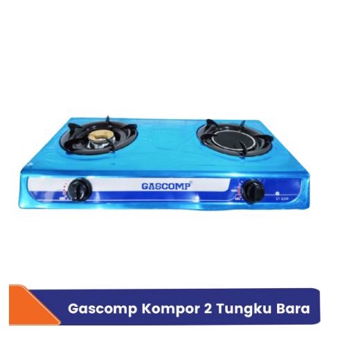 Kompor 2 Tungku Mix Bara Gascomp - Kompor Gas 2 Tungku Stainless Gascom - Kompor Gas - Kompor 2 Tungku Gascomp - Kompor Gascomp - Kompor Kaleng Stainless - Kompor Gascomp Murah