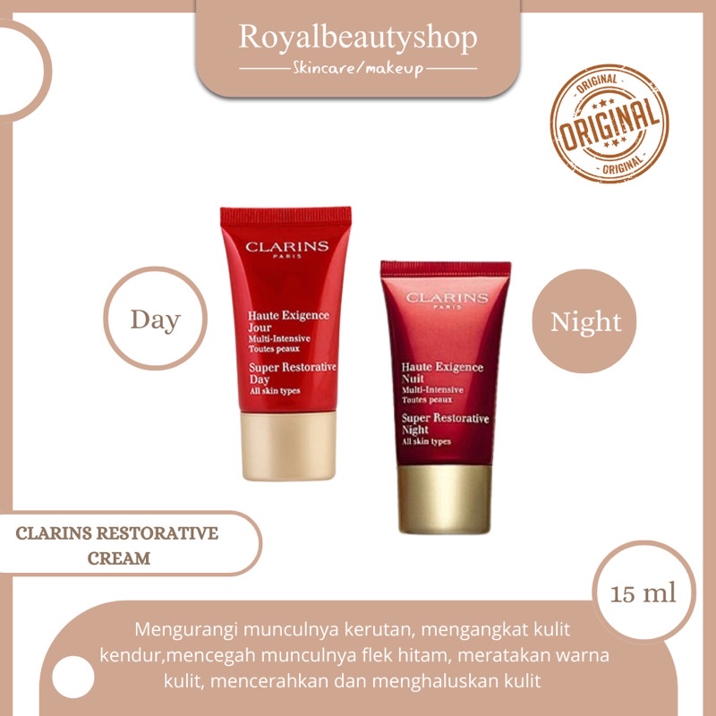 CLARINS Super Restorative Day &amp; Night cream 15ml