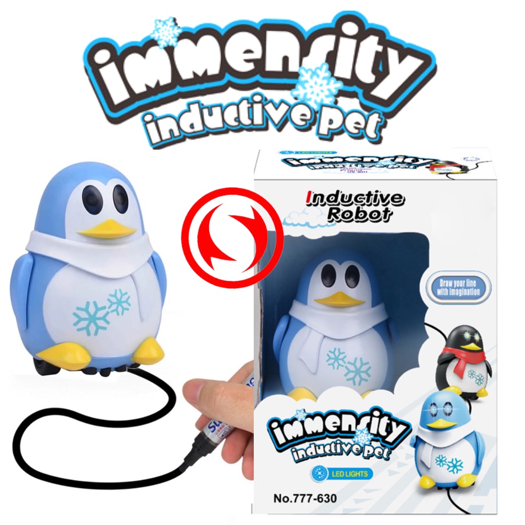 

Mainan Inductive Robot Penguin Jalan Mengikuti Garis Spidol Pinguin Immensity Edukasi