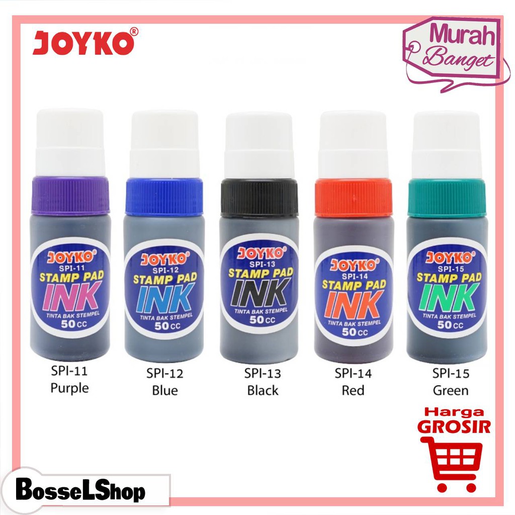 

Tinta Stempel Refill JOYKO 50 cc / Stamp Pad Ink / SPI-14 / SPI-13 / SPI-12