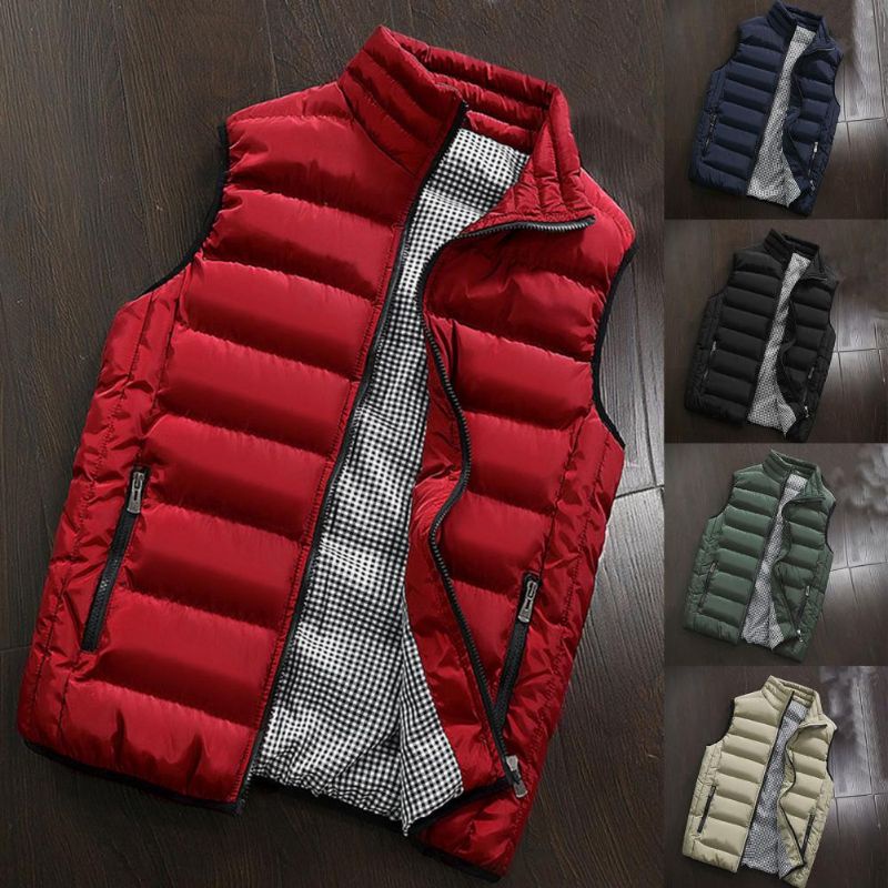 jaket rompi winter pria / jaket mantel musim dingin / rompi jeep winter original