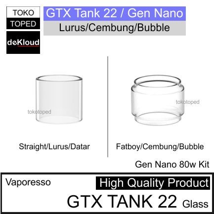 Koleksi tabung bahan kaca GEN NANO 80 w | 22mm | GTX 22