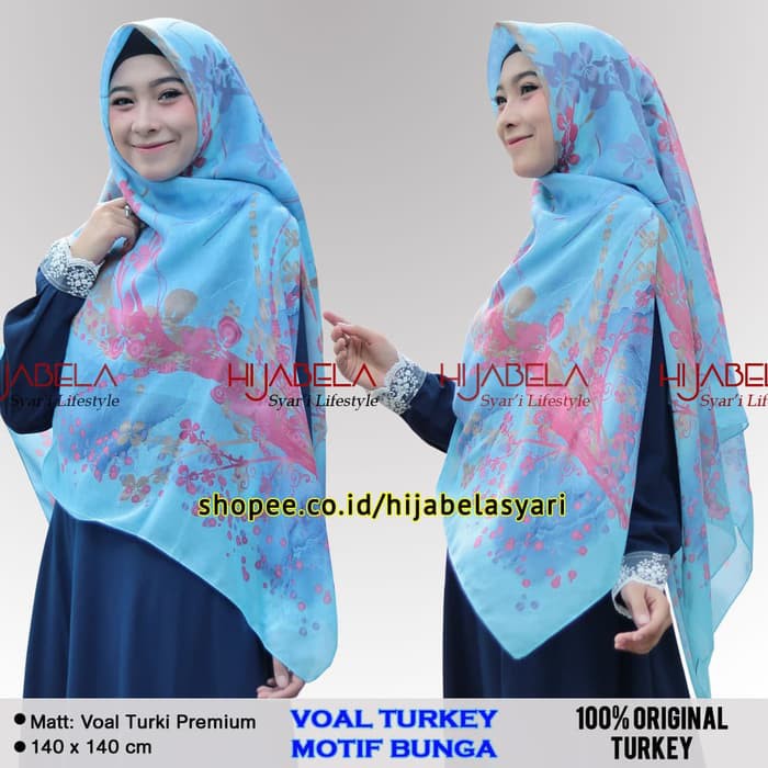 Unik Jilbab Voal Turki Polywool Jumbo Import Miss Color Kerudung Voal Hijab Murah