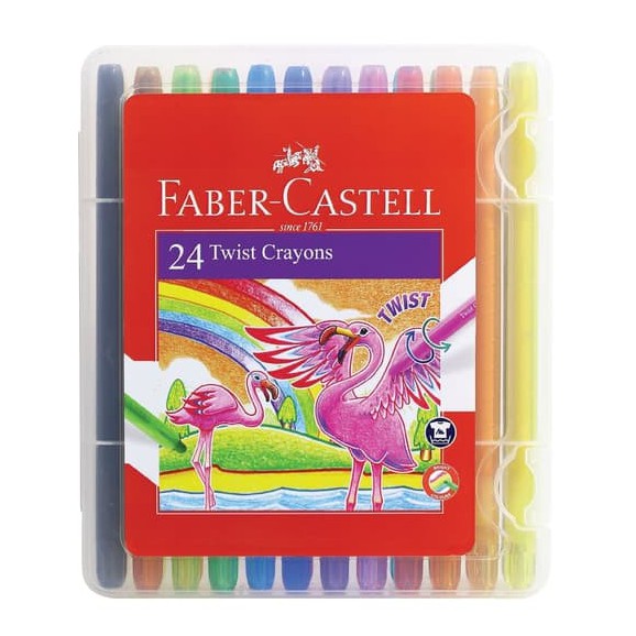 

Faber Castell Twist Crayon Krayon Putar 24 Warna Pastel
