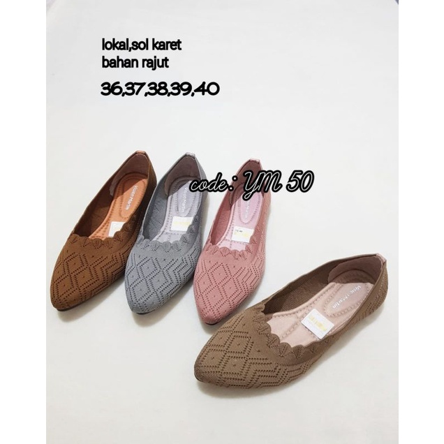 flatshoes rajut import vision martin sepatu murah terkini