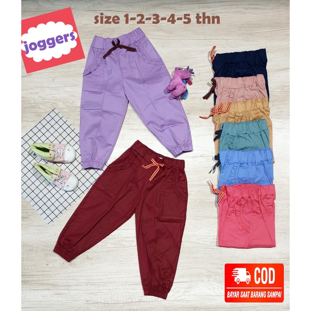 TY 01- Celana anak cewek panjang Katun adem / celana balita batita 1-4 tahun / long pant girl