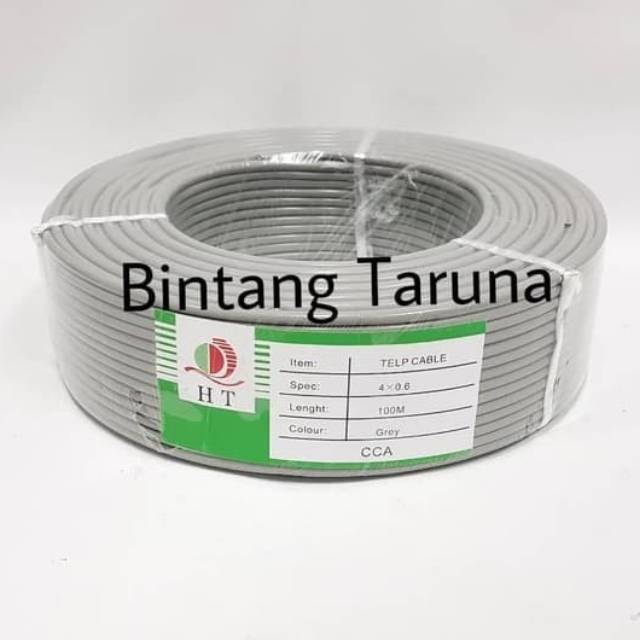 Kabel buat Intercom Serat tunggal isi 4 kawat Kabel HT Series 100Meter