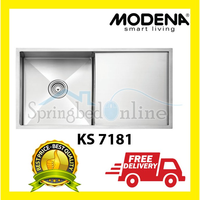 Modena KS 7181 Stainless Steel Kitchen Sink  Untuk Rumah, Kantor, Cafe, Restoran, Bar Harga Pabrik