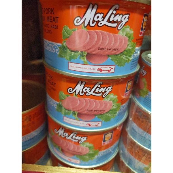 

Maling TTS 397gr Ham Daging Babi Luncheon Canned pork MA LING
