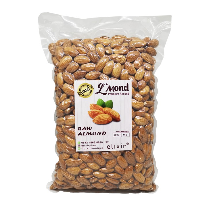 PROMO!  Kacang Almond 1kg / almond / almond mentah / raw almond / whole almond /kacang almond mentah