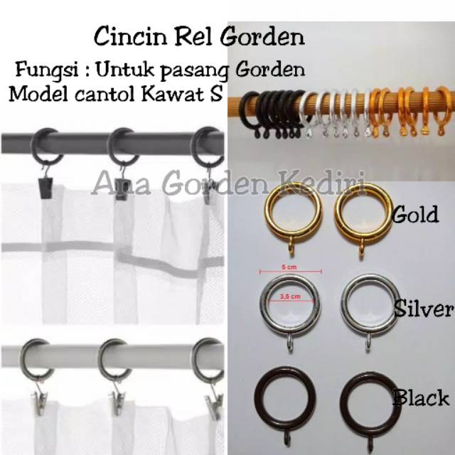 Cincin Ring Gorden  Ring Bulat untuk Cantolan Gordeng albino88