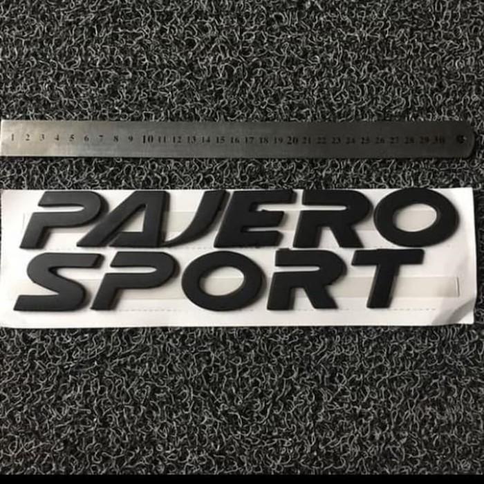 Emblem Pajero sport/logo kap mesin Pajero sport/tulisan Pajero sport