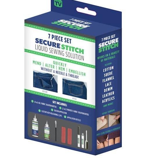 

☞ SECURE STITCH Liquid Glue Sewing Solution Set Kit - Lem Jahit 0664 ●
