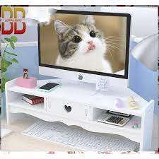 Meja belajar set rak buku laci anak kayu tv tivi komputer pc laptop lesehan kosmetik kopi portable a