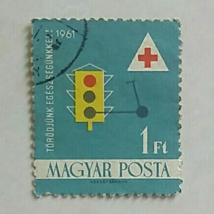 

(AA) Perangko Hongaria 1961 Healthcare 1Ft Used