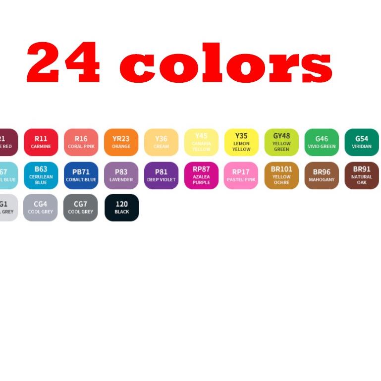 

Bagus Dipakai.. TouchFive 24/36/48/60/80 Warna Sketsa Spidol Umum General Marker Set Animation Markers