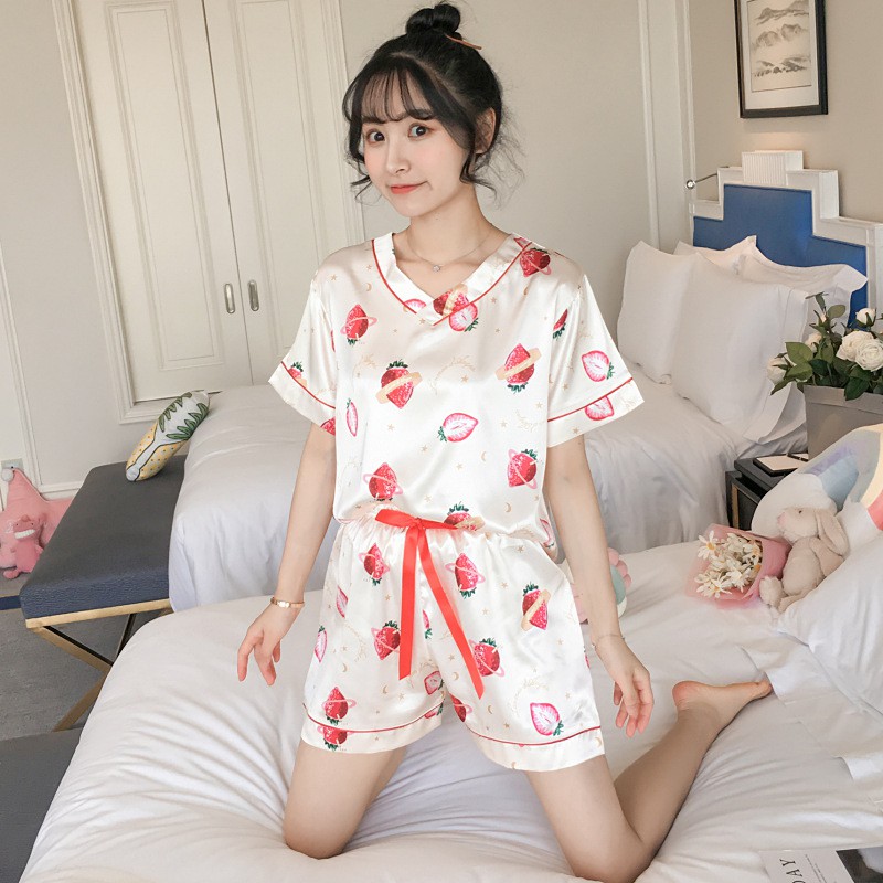 Baju tidur piyama untuk wanita bahan import harga murah BTB003