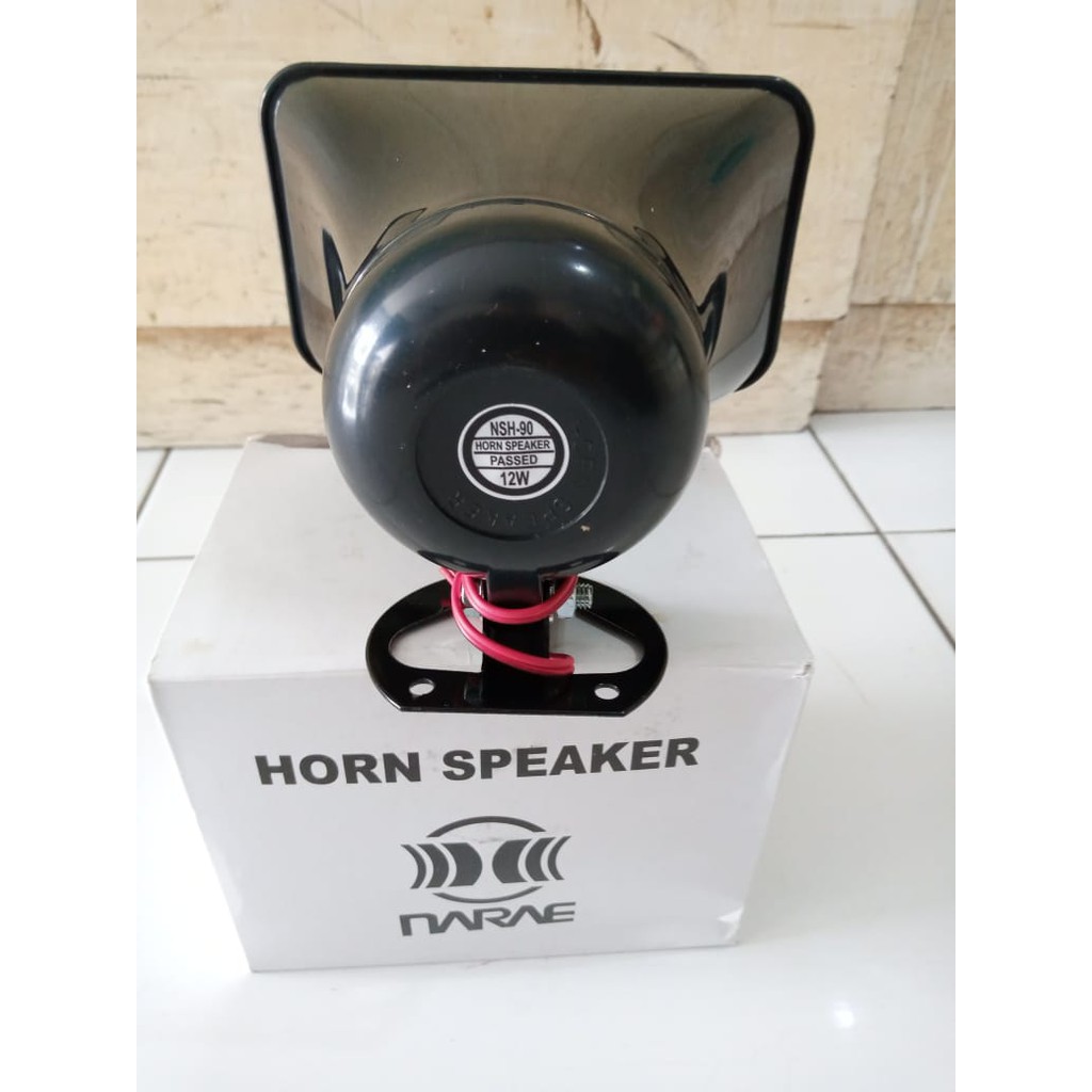 Speaker NARAE NSH 90, Speker sirene kotak 12 Watt 8 OHM, Klakson NARAE Sirine Polisi