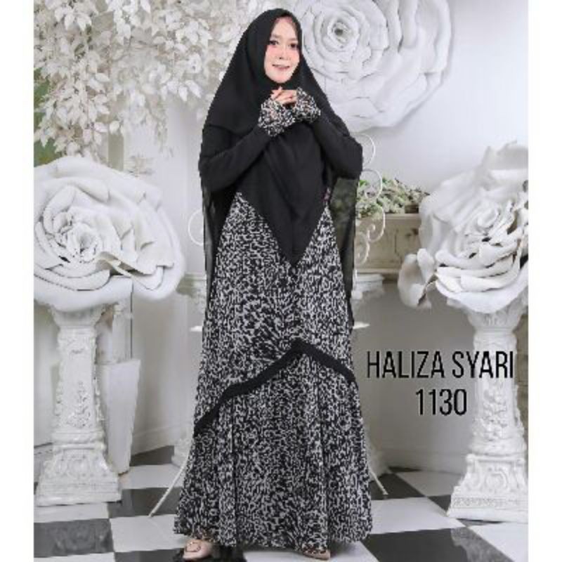 Haliza Syari 1130 Abstrak Hitam Putih