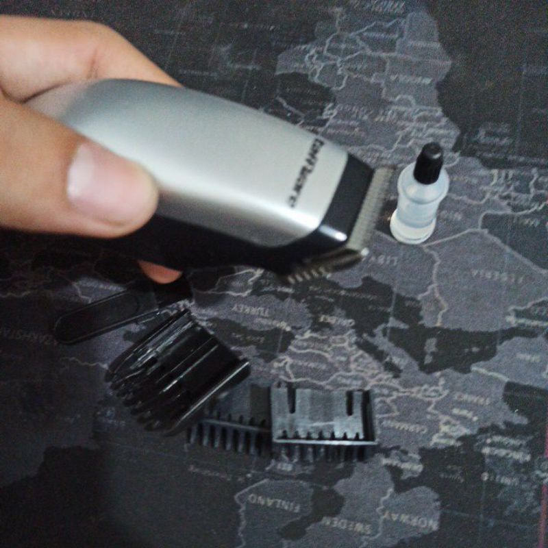 SDI Alat Cukur Elektrik Hair Bayi Mini Tidak berisik Trimmer Shaver KM-666 Taffware Electric Barber AMT