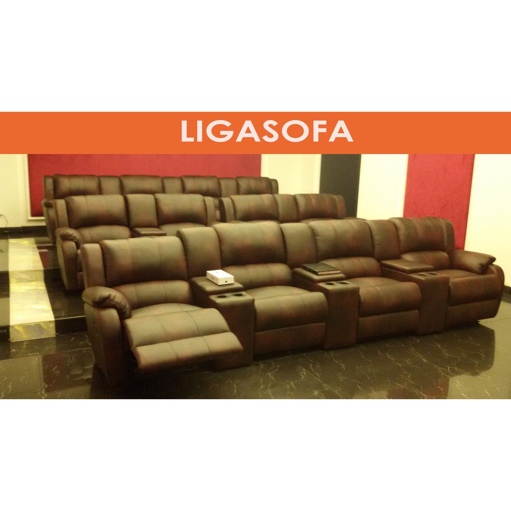 Sofa Reclining Recliner Hometheater Diego Elektrik Merk Ligasofa