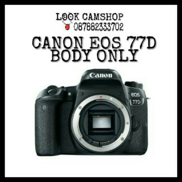 KAMERA DSLR CANON EOS 77D 77 D - BO BODY ONLY