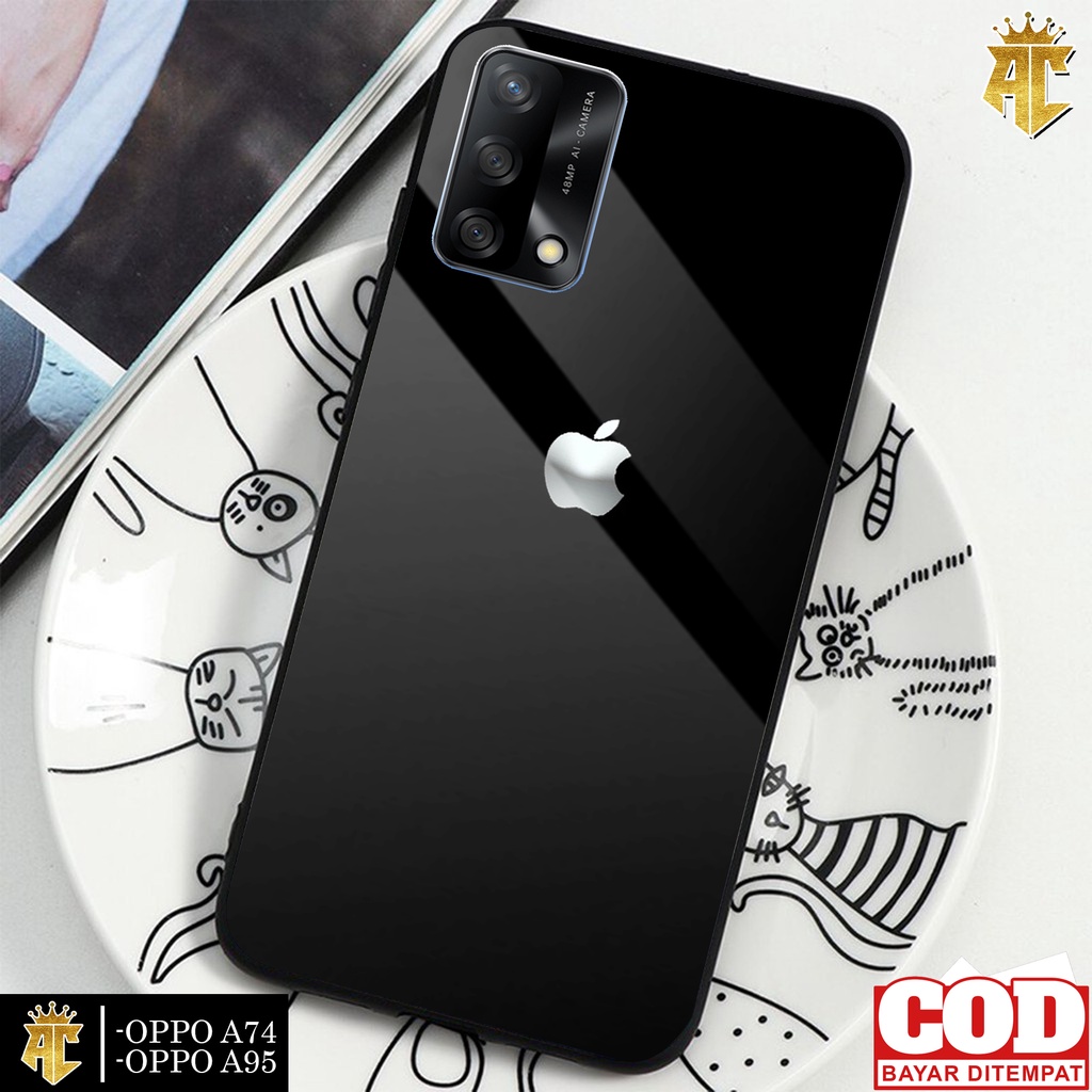 Case OPPO A74/OPPO A95 - Casing OPPO A74/OPPO A95  Terbaru 2021 AERO CASE [ MARBLE ] Silikon OPPO A7