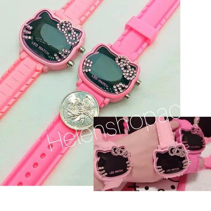 JAM ANAK HELLO KITTY LED DIGITAL IMPORT