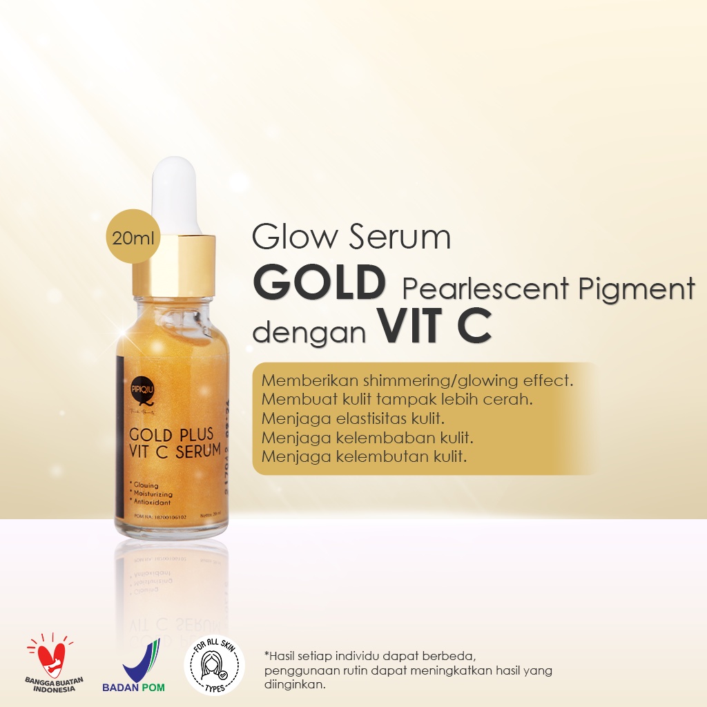 𝐑𝐀𝐃𝐘𝐒𝐀 - PIPIQIU Gold Serum + Vitamin C 20ml