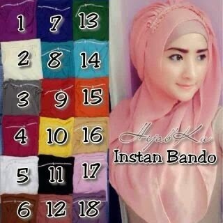 Hijab instan bando jilbab shoppingnice dengan aksesoris bando swarovsky FREEongkir
