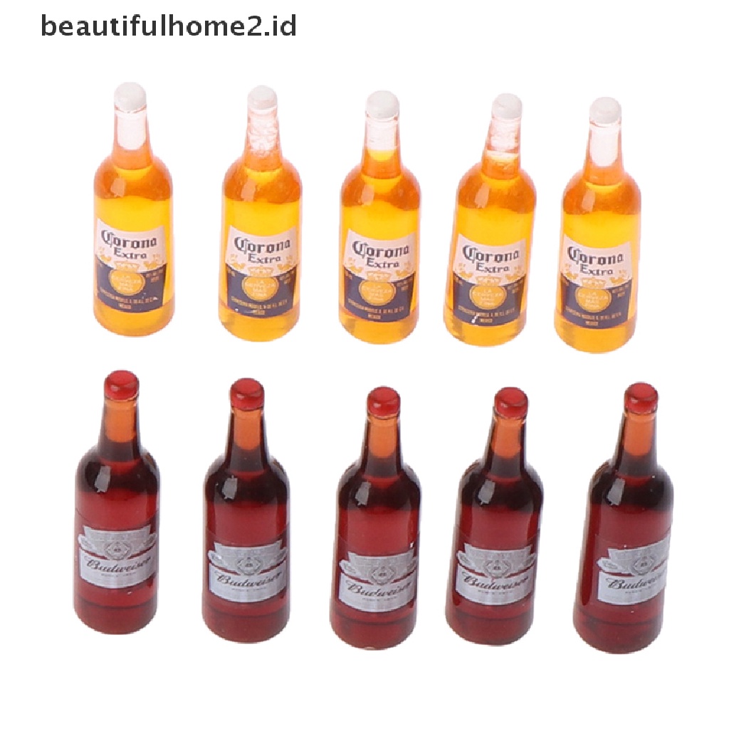 Beautifulhome2. Buku Literatur Dalam Bahasa MandarinId 10pcs Miniatur Botol Wine / Bir Skala 1: 12 Untuk Dapur Rumah Boneka