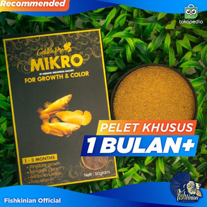 [[BISA COD]] PELET IKAN CUPANG BETTA FISH - MIKRO UNTUK LUBUKAN