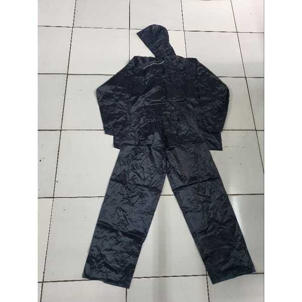 Rain coat Biru Dongker |Jas hujan biway |Stelan jas hujan biway |Jas hujan baju | jas hujan