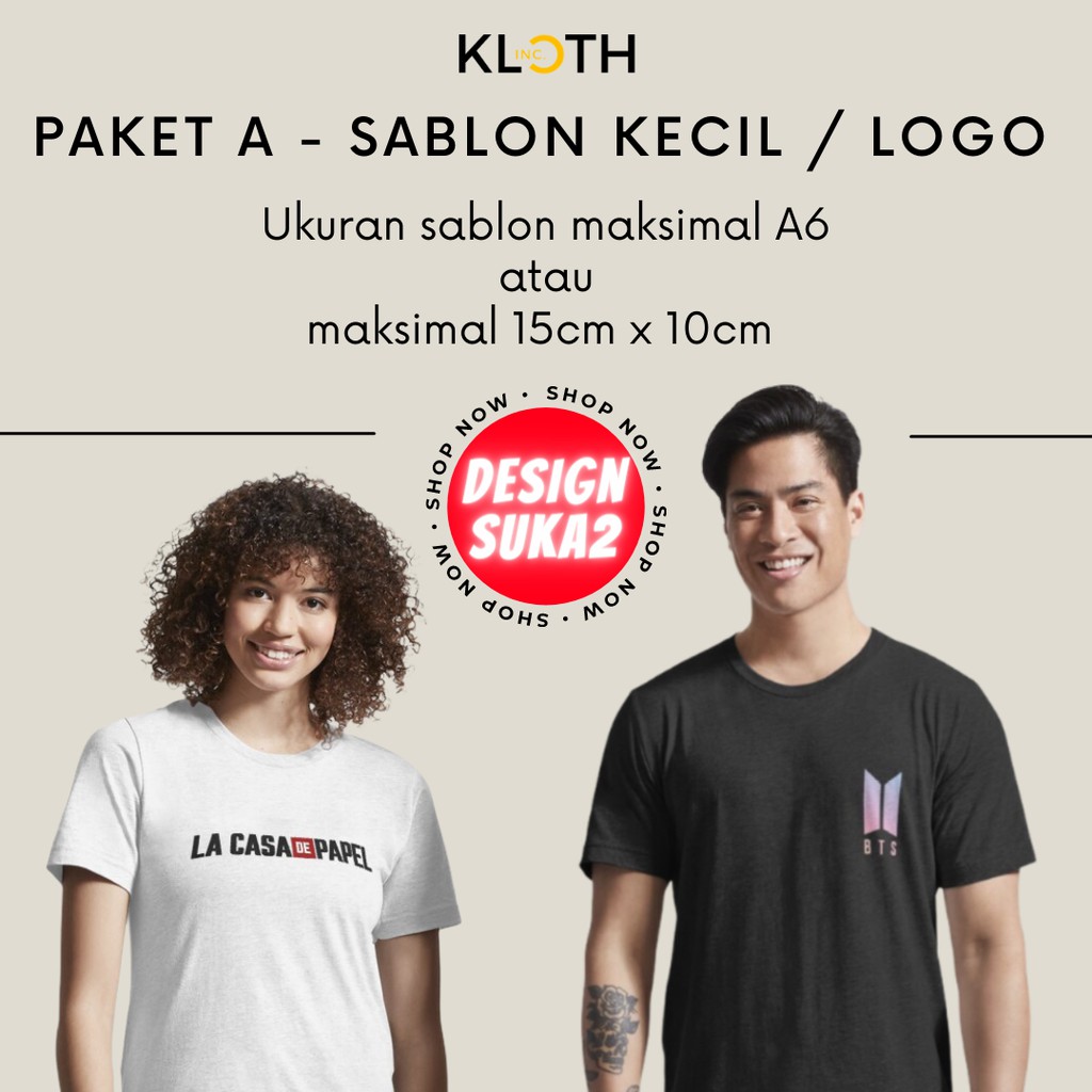 Kaos Custom Design Viral Suka-Suka Cotton Combed 24s Premium Bisa Upgrade Lengan Panjang