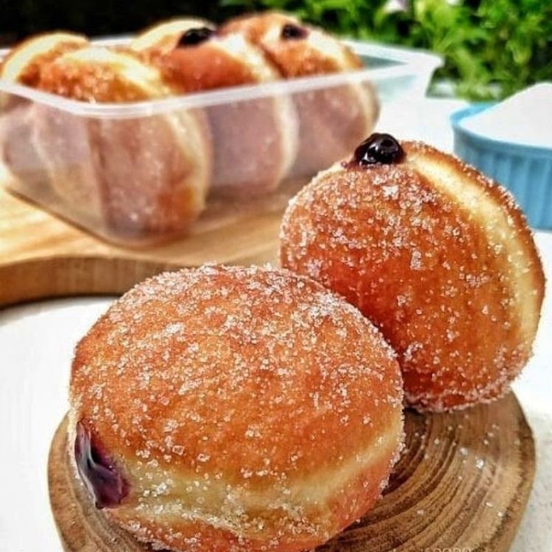 

Donat Bomboloni 10pcs Frofoo Halal Homemade Frozen Food