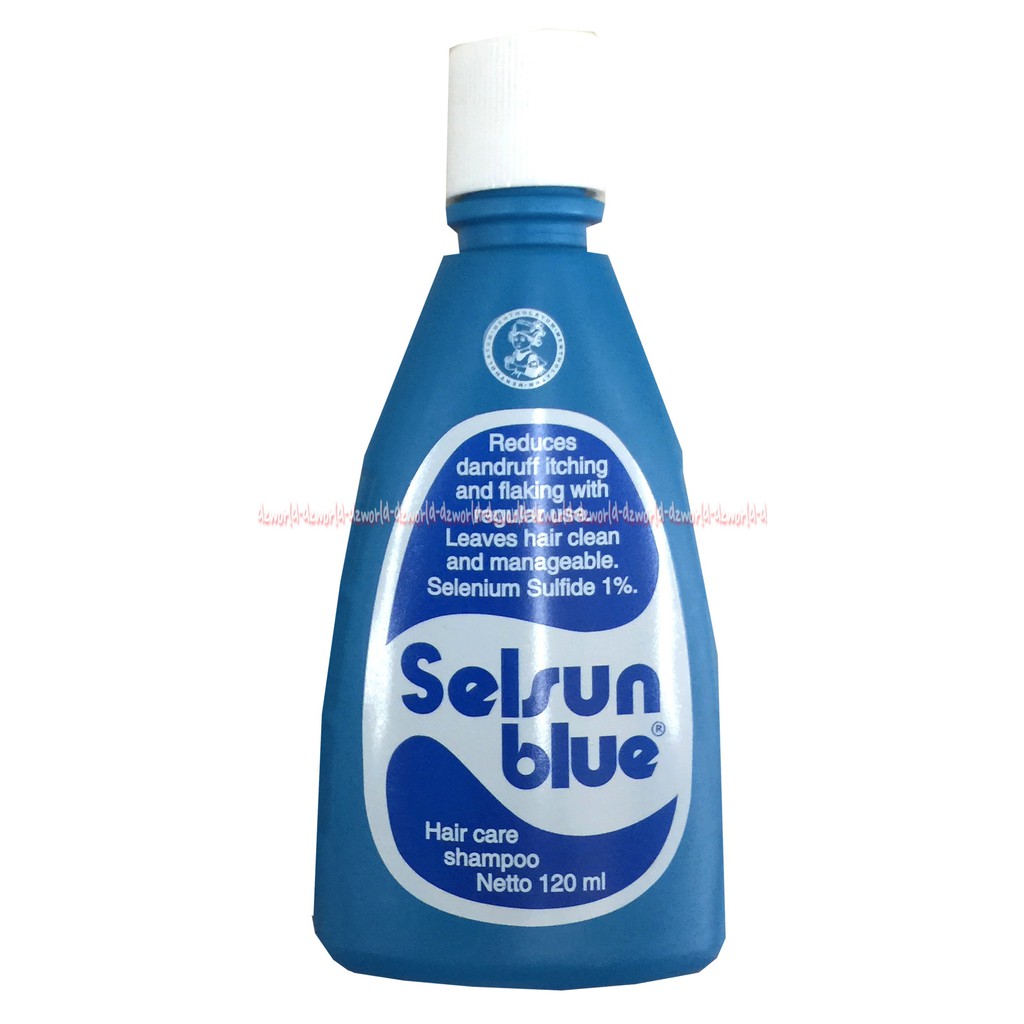 Selsun Blue Biru 120ml Shampoo Ketombe Selsan Blu Biru Sel Sun Selenium Sampoo Rambut Beretombe Gatal Botol Kemasan Biru