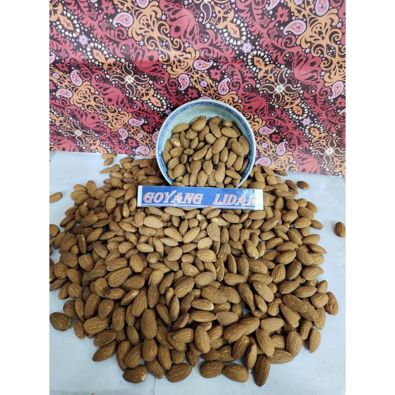 

ALMOND ORI matang panggang TAWAR 500gr