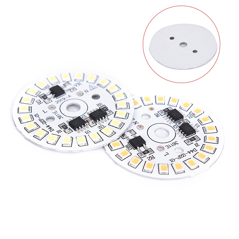 {LUCKID}LED Bulb Patch Lamp SMD Plate Circular Module Light Source Plate For Bulb Light