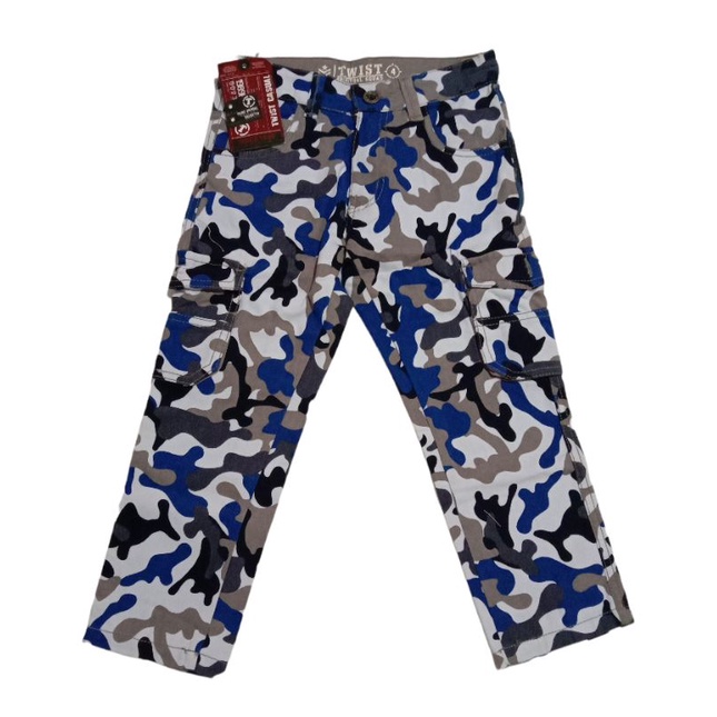Celana Anak Twist kids Army Cargo anak usia 4,8 tahun