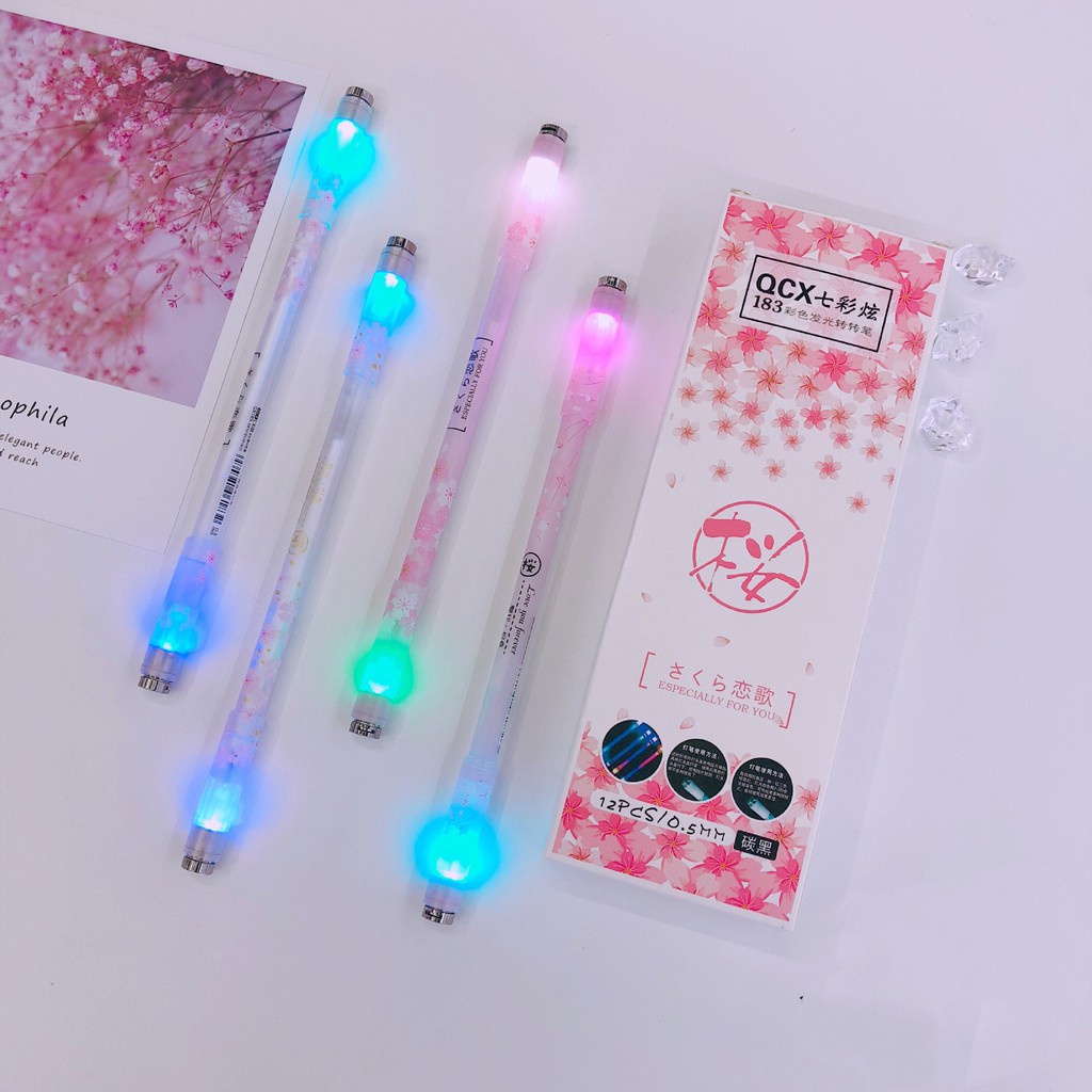 Pen Spinner Original Dengan Lampu LED