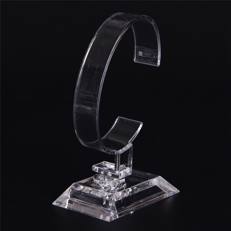 (LUCKID) 2pcs Stand Holder Display Perhiasan Gelang / Jam Tangan Bahan Akrilik Bening Bisa Dilepas