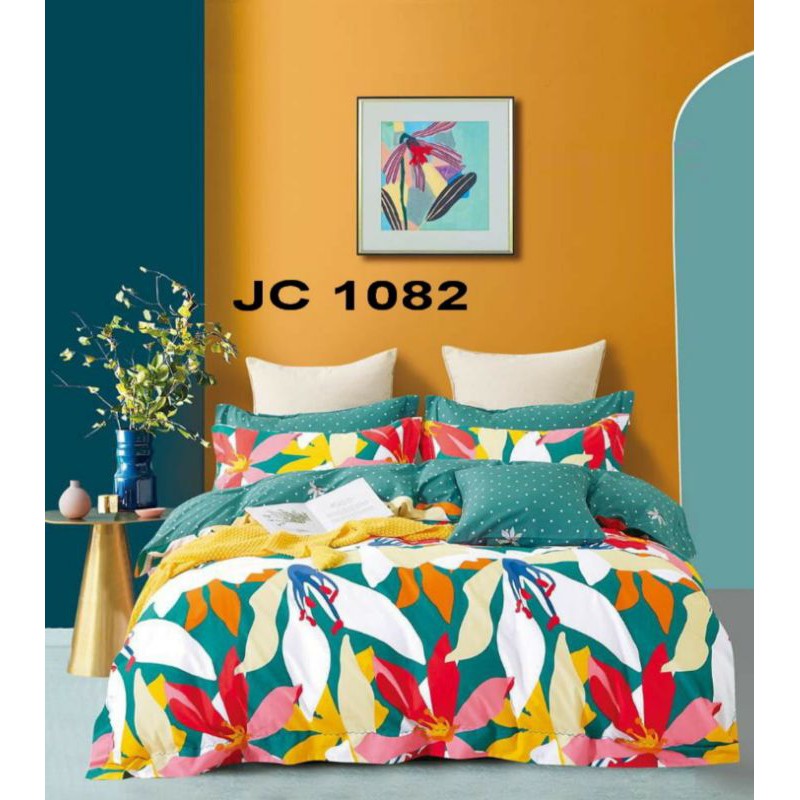 Sprei Katun Jepang Bunga & Daun Tinggi 30cm