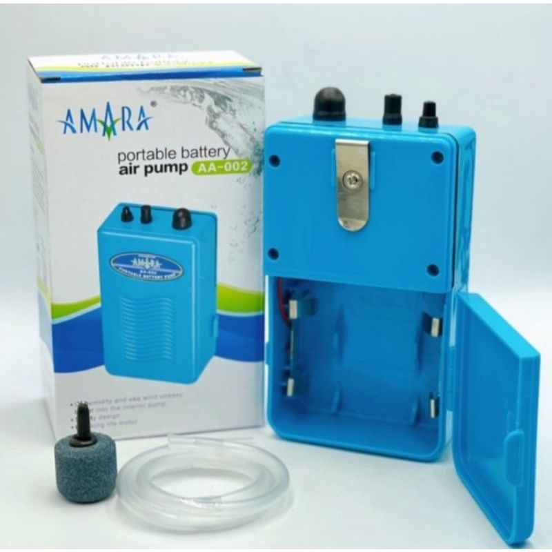 Amara portable air pump battery aquarium