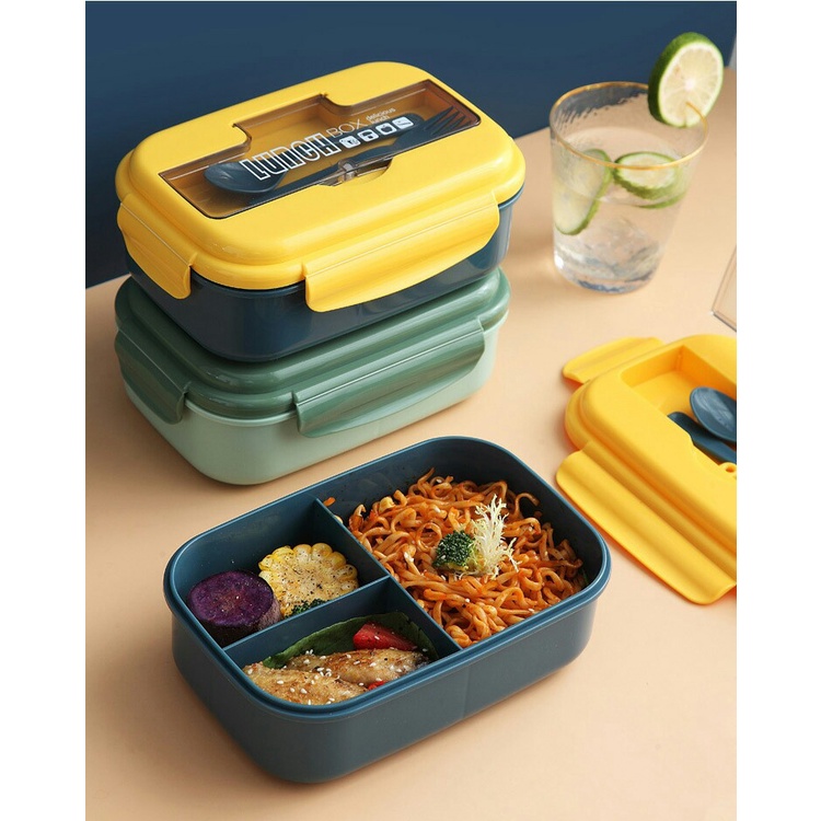 AMORA KOTAK MAKAN BENTO LUNCHBOX PREMIUM 2 SKAT BPA FREE 342 DELICIOUS LUNCH