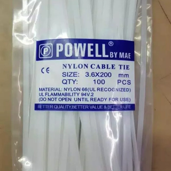 

Cable ties 3.6x200 ( 20cm) POWELL
