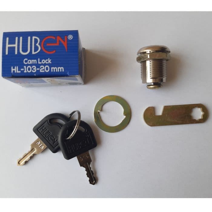 Camlock Huben HL 103-20 / Kunci Kaca Lemari Loker / Drawer Cam Lock