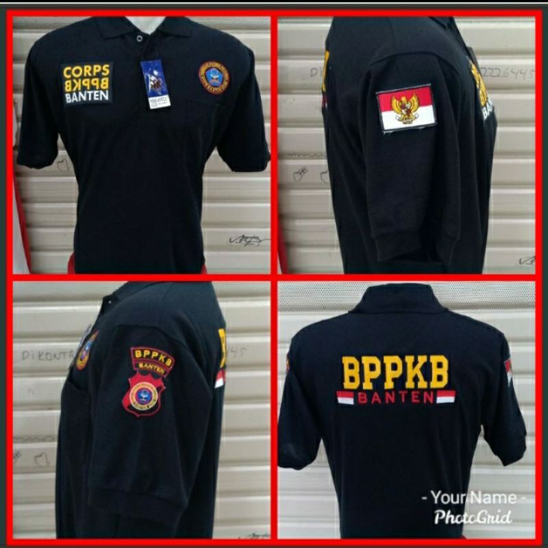 Kaos BPPKB Banten full bordir depan belakang