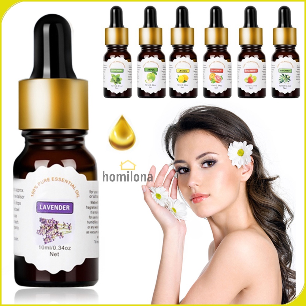 Water Soluble Pure Essential Oils Minyak Aromatherapy Diffusers 10 ml - Taffware HUMI TSLM2